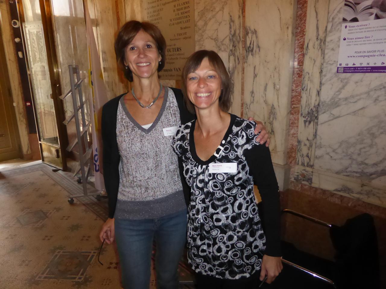 Patricia Hespel et Marie-Astrid Roba, équipe CLéA